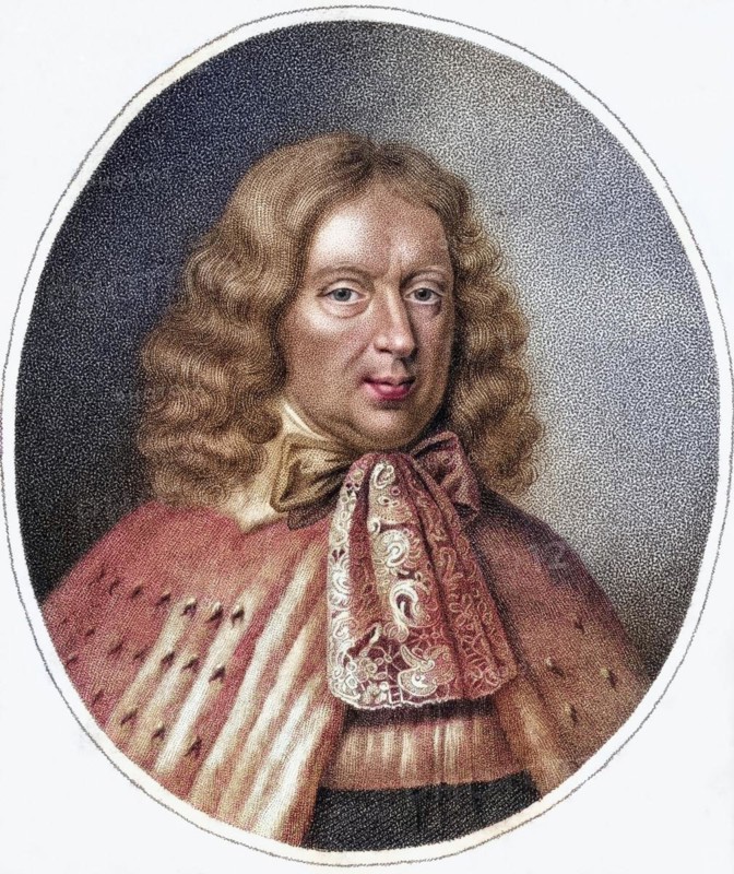 George Berkeley 1st Earl of Berkeley c1626n1698 English politician, George Berkeley 1st Earl of Berkeley c1626n1698 English politician Engraved by Bocquet from the book A catalogue of Royal and Noble Authors Volume III published 1806, Historic, digitally restored reproduction from a 19th century original, Record date not stated