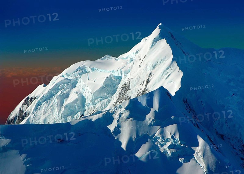 New Zealand, Mt. Tasman, mountain, summit, snow, ice, Abel Tasman National Park, New Zealand, Oceania