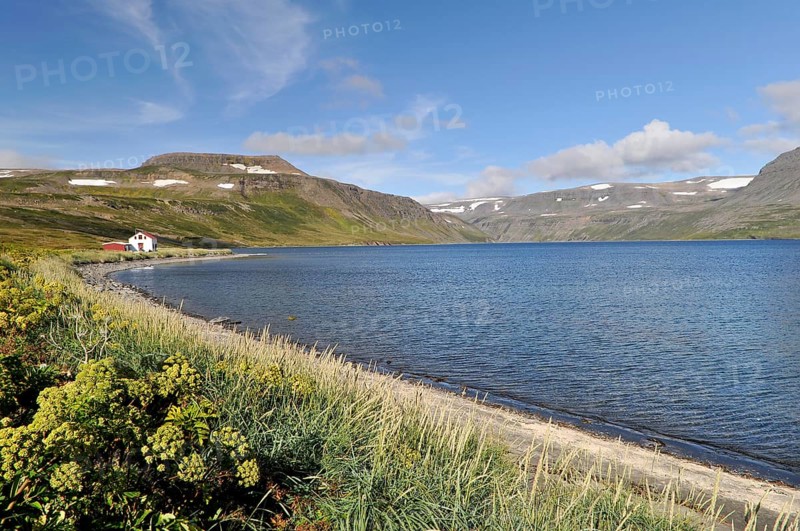 Beach, Hesteyri, Hesteyrarfjörður or Hesteyrarfjördur, Hornstrandir, Westfjords, Iceland, Europe