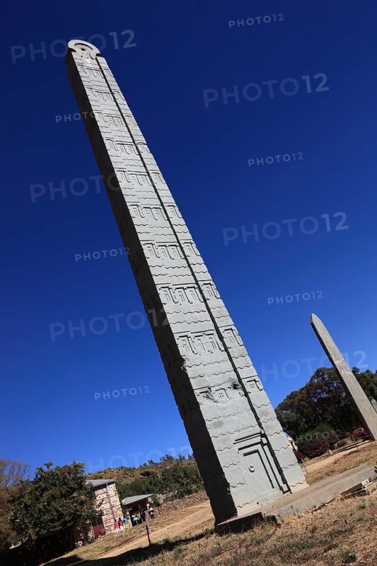 Tigray region, in the stele park of Axum, Aksum, Ethiopia, Africa