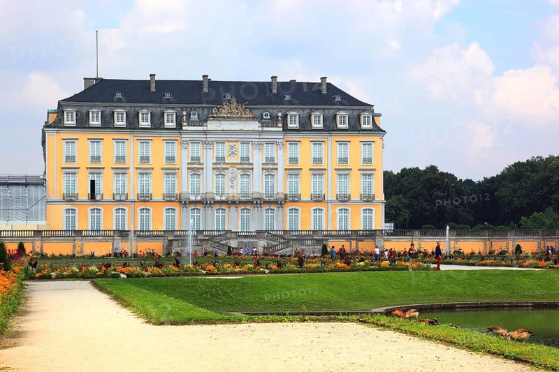 Augustusburg Castle, south side, near Brühl, Rhine-Erft district, North Rhine-Westphalia, Germany, Europe