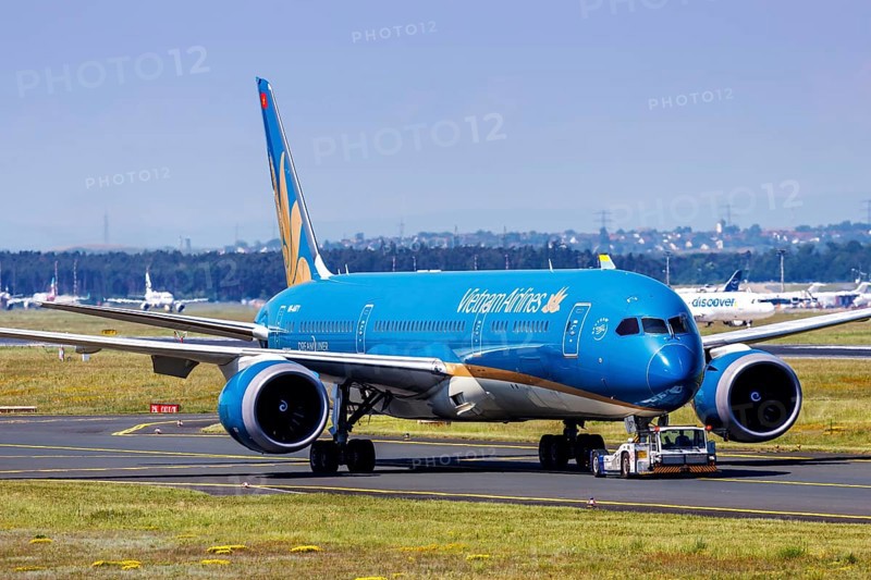 A Boeing 787-9 Dreamliner aircraft of Vietnam Airlines with the registration number VN-A871 at the airport in Frankfurt, Germany, Europe