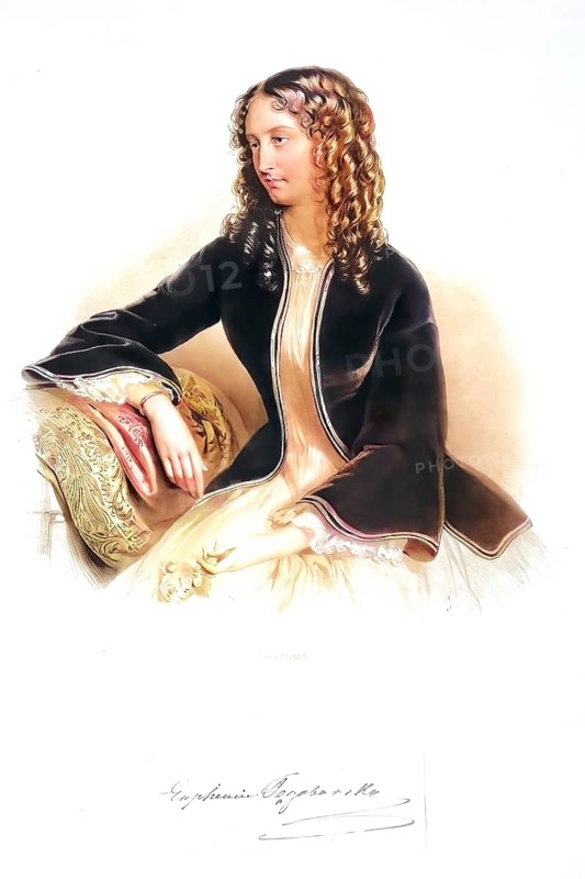 Euphemia Esterhazy-Forchtenstein née Tengoborski (1826-1898), Historical, digitally restored reproduction from a 19th century original, Record date not stated