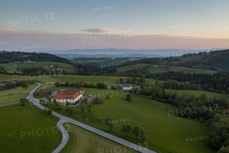 Sunrise Ahornleiten, near St. Georgen an der Leys, Texingtal, Mostviertel, Lower Austria, Austria, Europe