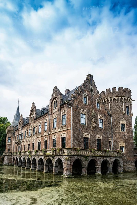 Moated castle, Schloss Paffendorf, Bergheim, Rhine-Erft district, North Rhine-Westphalia, Germany, Europe