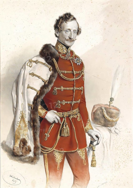 Prince Franz de Paula Joachim Joseph von und zu Liechtenstein (born 25 February 1802 in Vienna, died 31 March 1887 in Vienna) was an Austrian general, Historical, digitally restored reproduction from a 19th century original, Record date not stated