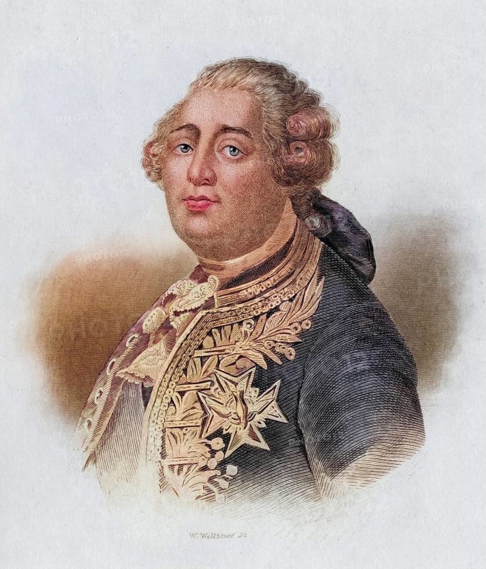 Louis XVI, 1754-1793, King of France 1774-1792, Engraved by W. Wellstood. From the book Lady Jackson's Work, 1899, Historic, digitally restored reproduction from a 19th century original, Record date not stated
