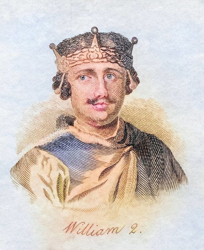 William II Rufus the Red 1087-1100 King of England, Historical, digitally restored reproduction from a 19th century original, Record date not stated