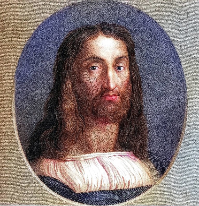 Marc Antonio Raimondi alias Marcantonio, ca. 1480-c.1534, Italian Renaissance engraver. From the book Gallery of Portraits, published in 1833, Historic, digitally restored reproduction from a 19th century original, Record date not stated
