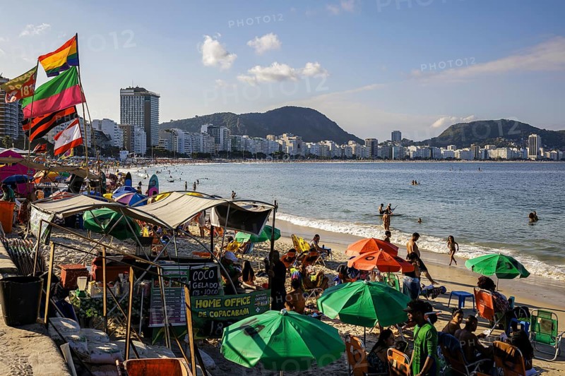 City view in Rio de Janeiro / Brazil and view of the Copacabana, 21.07.2024. Photographed on behalf of the Federal Ministry for Economic Cooperation and Development
