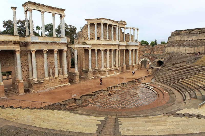 Teatro Romano, Roman Amphitheatre, Merida, Extremadura, Spain, Europe