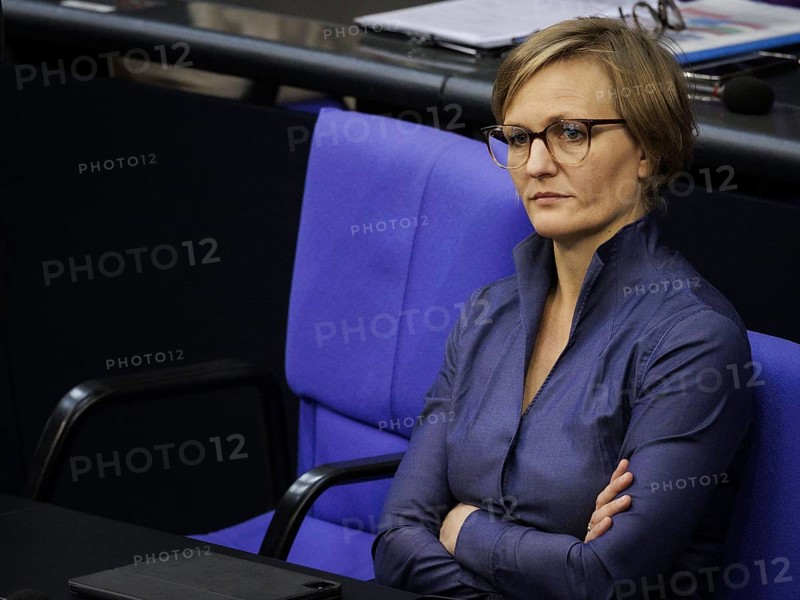 Franziska Brantner, MP and Parliamentary State Secretary to the Federal Minister for Economic Affairs and Climate Protection, pictured in the plenary chamber of the German Bundestag in Berlin, 25/09/2024