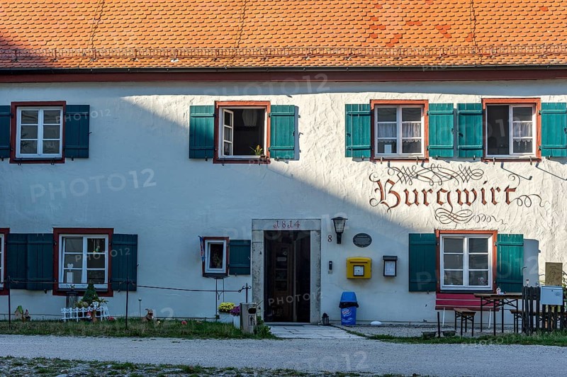 Gasthaus Burgwirt, old rectory at the castle of the Wülzburg fortress, Renaissance fortified building, Weißenburg in Bavaria, Altmühltal, Middle Franconia, Franconia, Bavaria, Germany, Europe