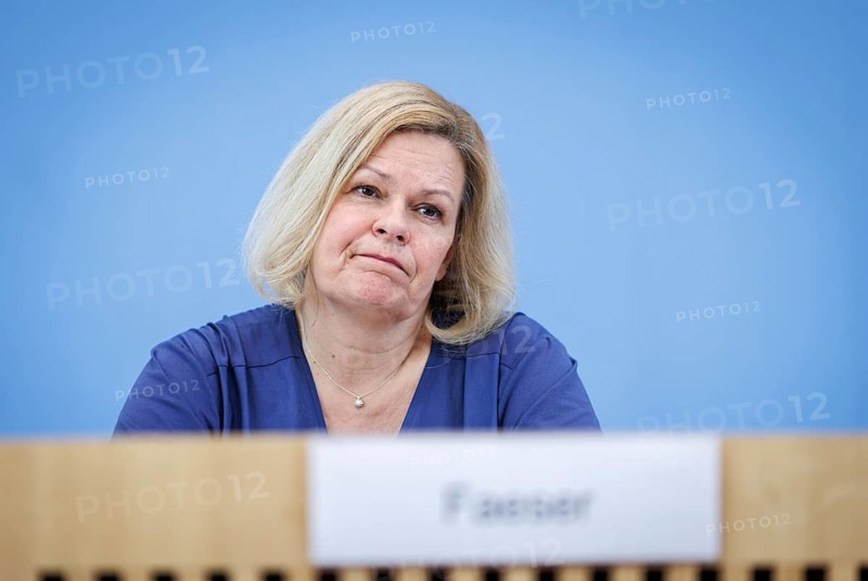 Nancy Faeser, Federal Minister of the Interior and Home Affairs, recorded during the Federal Press Conference on the presentation of the 2023 Report on the Protection of the Constitution, in Berlin, 18 June 2024