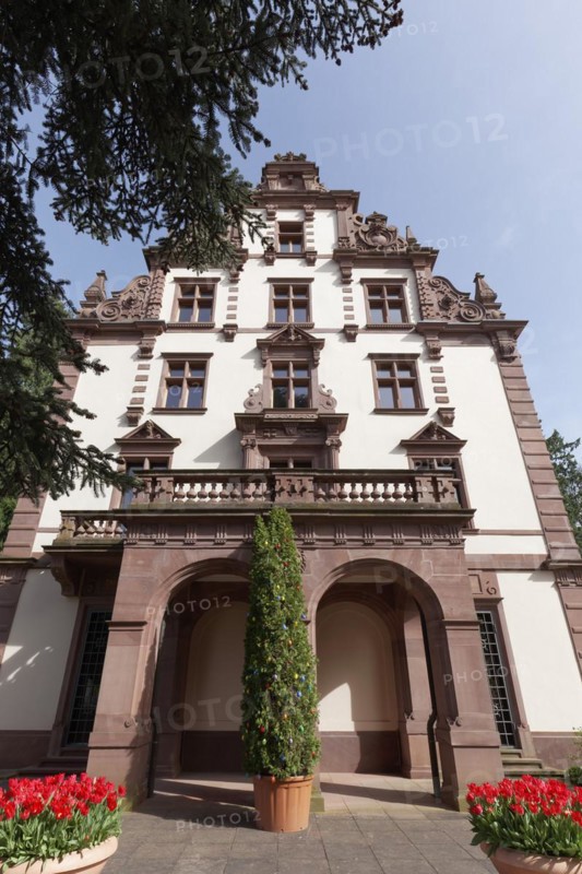 Grand Ducal Palace, neo-renaissance castle, spa town of Badenweiler, Black Forest, Markgräflerland, Baden-Württemberg, Germany, Europe