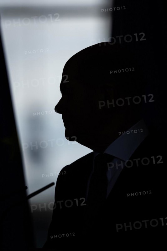 Olaf Scholz, Federal Chancellor, and Ferdinand Marcos Jr. (not pictured), President of the Republic of the Philippines, at a joint meeting in Berlin, 12 March 2024