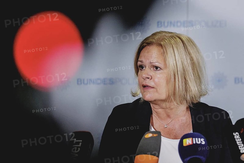 Nancy Faeser (SPD), Federal Minister of the Interior and Home Affairs, in a press statement on the occasion of the opening of the Federal Police's first 'Violence against Women' contact point at Ostbahnhof in Berlin, 15/08/2024