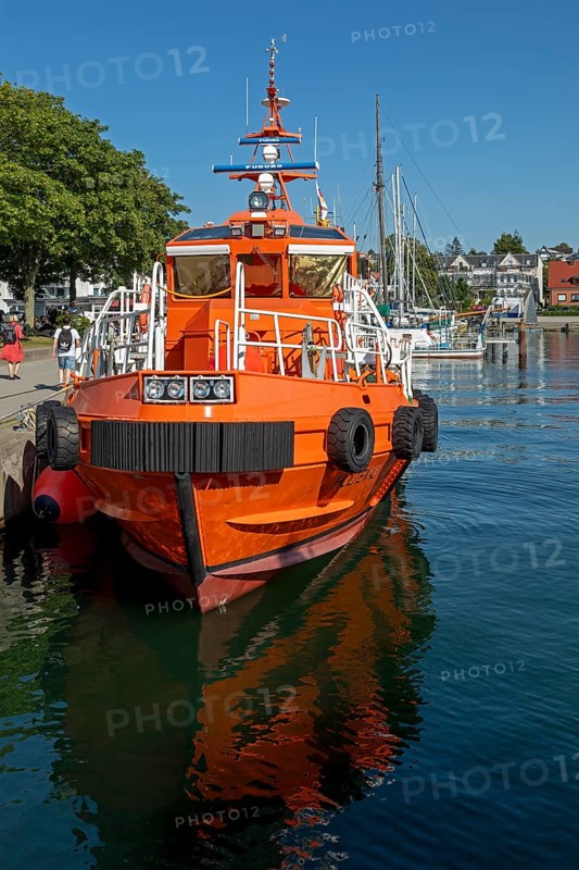Pilot boat, harbour, Laboe, Schleswig-Holstein, Germany, Europe