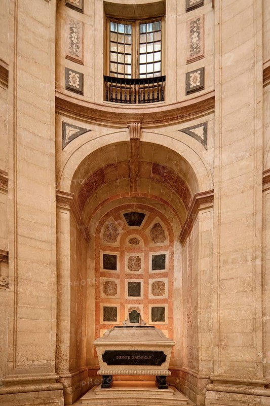 Church of Santa Engracia converted into National Pantheon, Prince Henry the Navigator cenotaph, Lisbon, Portugal, Europe