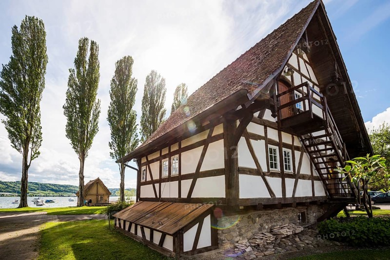 Lake Dwellings Museum, Wangen, Lake Constance peninsula Höri, Lake Constance, Baden-Württemberg, Germany, Europe