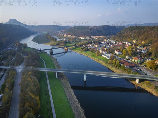 The Elbe bridge in Bad Schandau (B 172) is closed to all traffic with immediate effect. This measure follows a recent special inspection and the resulting inspection report. The bridge must be closed immediately due to longitudinal cracks in the lower span and the associated risk to its load-bearing capacity. The bridge will remain fully closed to all traffic until further notice, but at least until the end of 2024., Elbe bridge in Bad Schandau, Bad Schandau, Saxony, Germany, Europe