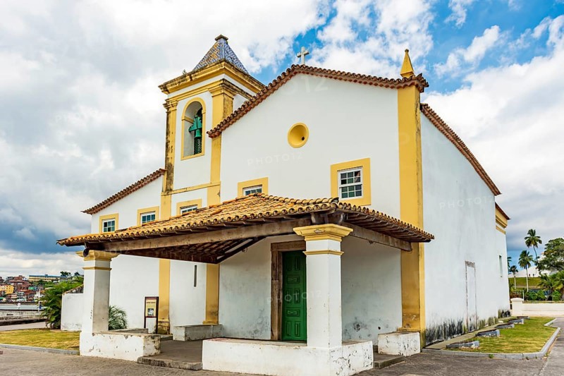 Church of Our Lady of Monte Serrat built at the end of the 16th century at the tip of Humaitá in Salvador, Bahia, Brasil