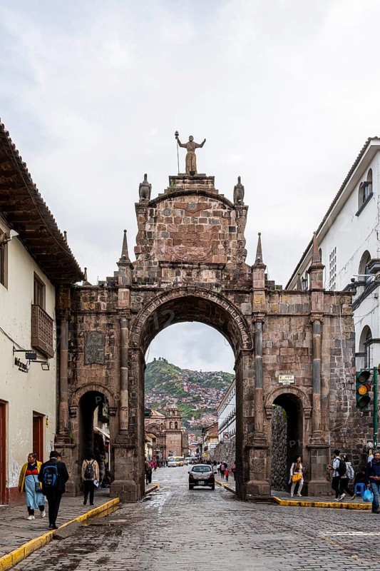 Arch of Santa Clara, Cusco, Peru, South America