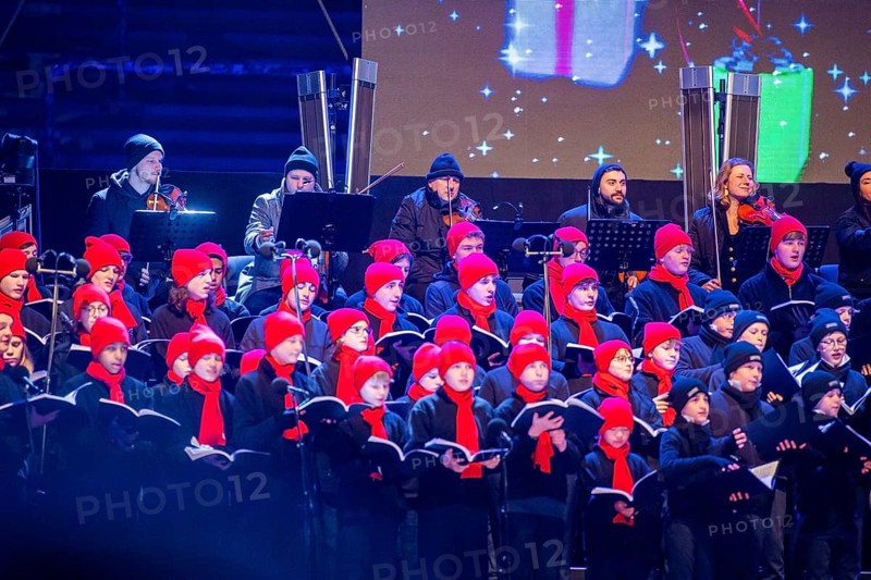 When over 25, 000 visitors flock to the Rudolf Harbig Stadium for the big Advent concert just in front of Christmas, the Christmas festivities begin for many Dresdeners. What began in 2015 as part of the celebrations to mark the anniversary of the world-famous Dresden Kreuzchor has now established itself as one of the biggest and most beautiful Christmas events in Germany., Dresden, Saxony, Germany, Europe