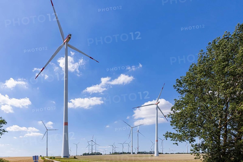 Hochheim wind farm, Wangenheim, Thuringia, Germany, Europe