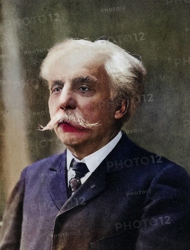 Gabriel (Urbain) Faure (1845-1924) . French composer. After a photograph, Historic, digitally restored reproduction from a 19th century original, Record date not stated