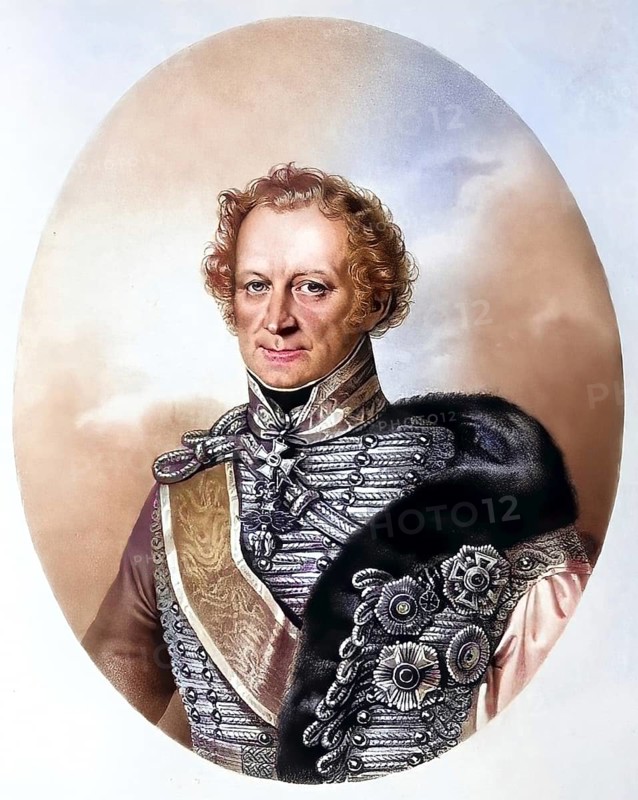 Ignác (Ignaz) Count Gyulay of Maros-Németh and Nádaska (born 11 September 1763 in Sibiu, died November 1831 in Vienna) was a Hungarian Count, Austrian General and President of the Court War Council as well as Ban (Viceroy) of Croatia, Historical, digitally restored reproduction from a 19th century original, Record date not stated