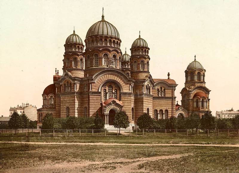 The Cathedral of Riga, Latvia, 1890, Historical, digitally restored reproduction from a 19th century original, Record date not stated, Europe