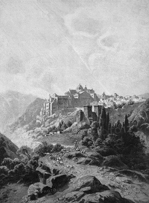 Bethlehem, Efrata, a town in today's West Bank, Historical, digitally restored reproduction from a 19th century original, c. 1890, Record date not stated