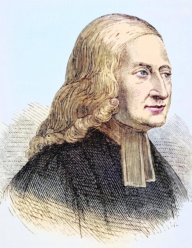 John Wesley 1703 to 1791, Anglican clergyman and evangelist, founder of the Methodist movement. From The National and Domestic History of England by William Aubrey published London circa 1890, Historical, digitally restored reproduction from a 19th century original, Record date not stated