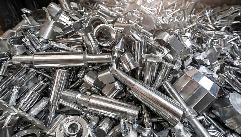 Metal, material, components, bolts and screw connections made of stainless steel