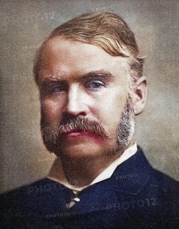 William Schwenck Gilbert, 1836-1911, British playwright, poet, satirist, librettist, cartoonist and composer. Best known for his operatic collaboration with Arthur Sullivan, Historic, digitally restored reproduction from a 19th century original, Record date not stated