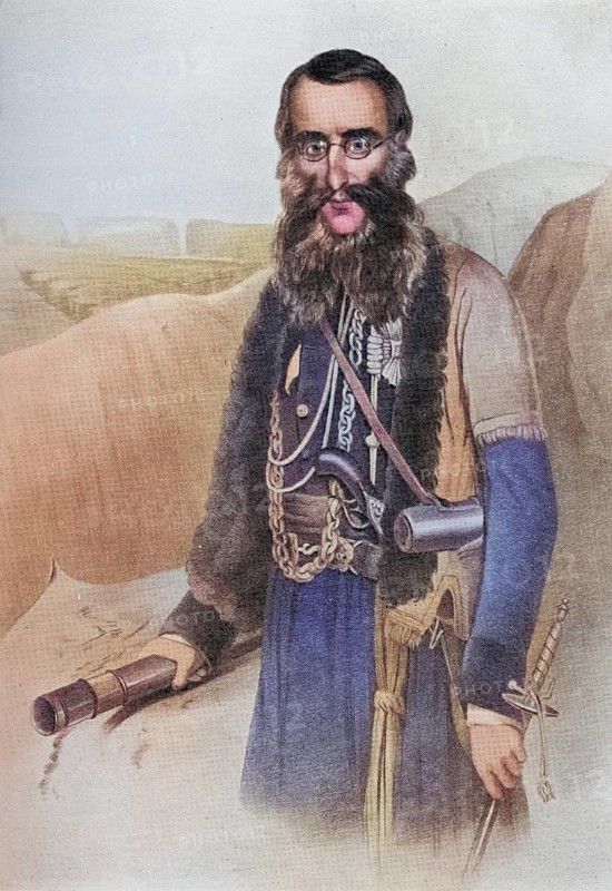 Sir Charles Napier, 1786-1860 Count Napier De Sao Vicente. Commander of the British Baltic Fleet, Historical, digitally restored reproduction from a 19th century original, Record date not stated