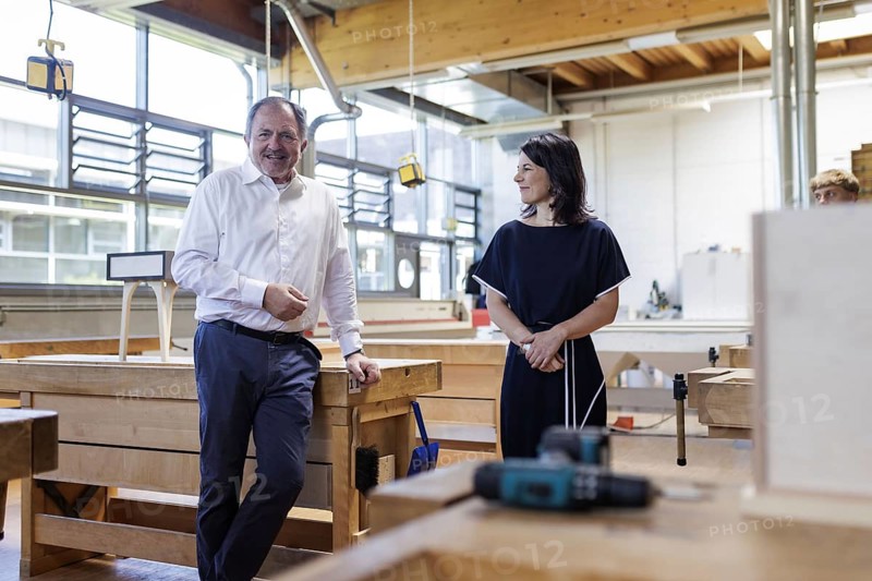 Annalena Bärbock (Alliance 90/The Greens), Federal Foreign Minister, photographed during a visit to the training centre for skilled trades of the Ruhr District Crafts Association during the Foreign Minister's trip to Germany in Bochum, 29.07.2024
