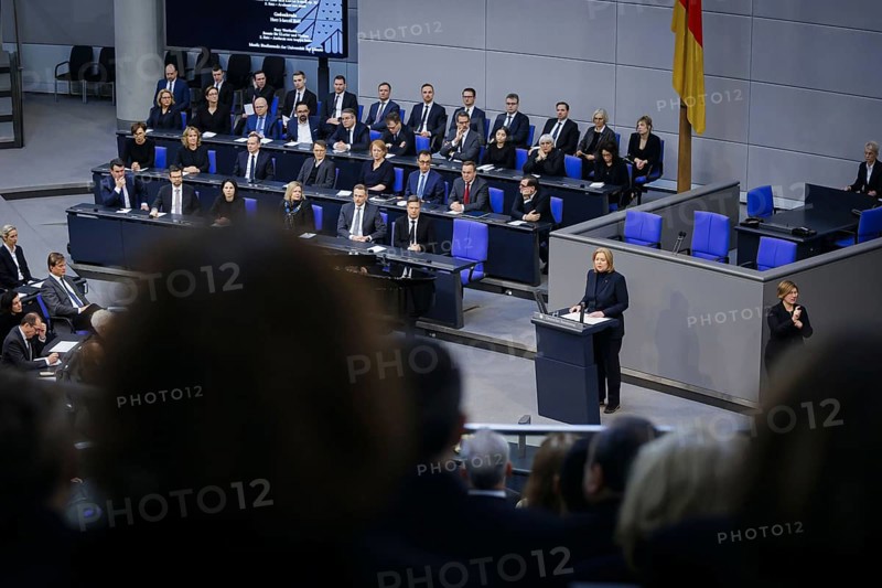 Bärbel Bas (SPD), President of the Bundestag, speaks in the plenary of the German Bundestag on Holocaust Remembrance Day. Berlin, 31.01.2024