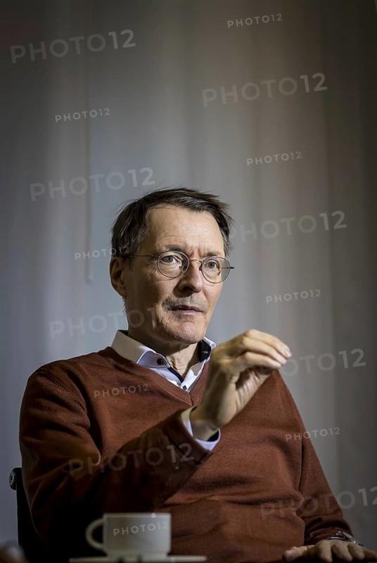 Karl Lauterbach (SPD), Federal Minister of Health, recorded during an interview at the Federal Ministry of Health