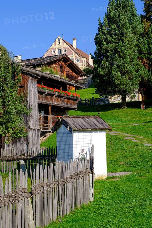 South Tyrolean Folklore Museum, Dietenheim, Freilchtmuseum, Pustertal, South Tyrol, Italy, Europe