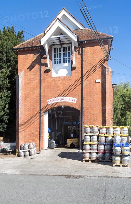Stonehenge Ales brewery, Netheravon, Wiltshire, England, UK in old electrical power plant building built in 1914