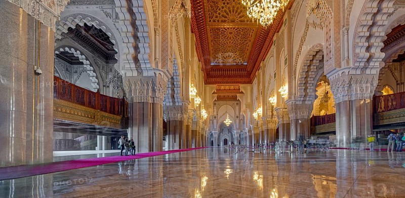 Mosque Hassan II Inside Casablanca Marrekesh Morocco