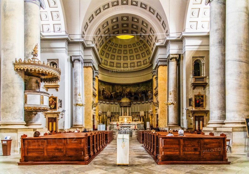 Church of Sant'Antonio Taumaturgo, in the heart of Borgo Teresiano, Trieste, harbour town on the Adriatic, Friuli, Italy, Trieste, Friuli, Italy, Europe
