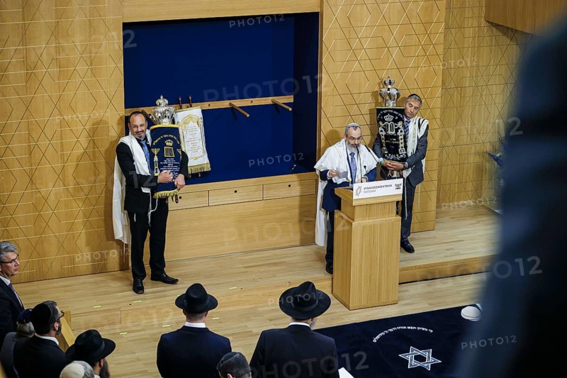 Rabbi Avichai Apel, Chairman of the Orthodox Rabbinical Conference (ORD), pictured at the inauguration of the synagogue centre in Potsdam in the synagogue. Berlin, 04.07.2024
