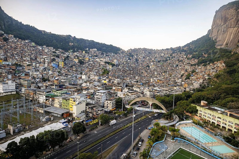 View of the Rocinha favela. Rio de Janeiro, 13.02.2013. Photographed on behalf of the Federal Ministry for Economic Cooperation and Development