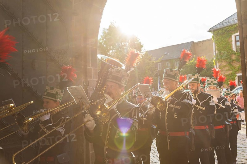 The so-called Bergstreittag is a beautiful centuries-old tradition and is celebrated on 22 July, the church memorial day and former feast day of Mary Magdalene in Schneeberg. The four quarterly sermons introduced in 1649 remained in place until 1845. These sermons were then abolished in favour of a single day, 22 July, which fell on Mary Magdalene. The Freiberg Mining Office recommended that this day should be celebrated with a festival and a mountain parade. In 1846, the Royal Ministry of Finance issued a decree to celebrate St Mary Magdalene's Day with a sermon and a magnificent mountain procession. The last major procession took place in July 1913. The First World War put an end to these processions. The tradition was not revived until July 1933, 528th Bergstreittag, church service in St Wolfgang's Church, Schneeberg, Saxony, Germany, Europe