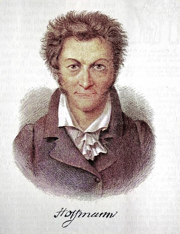 Ernst Theodor Amadeus Hoffmann, 24 January 1776, 25 June 1822, was a German writer of the Romantic period, digital reproduction of an original from the 19th century, original date unknown