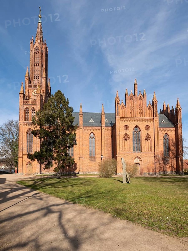 Monastery church, Malchow Monastery, Malchow, island town, Mecklenburg Lake District, Mecklenburg, Mecklenburg-Western Pomerania, Germany, Europe