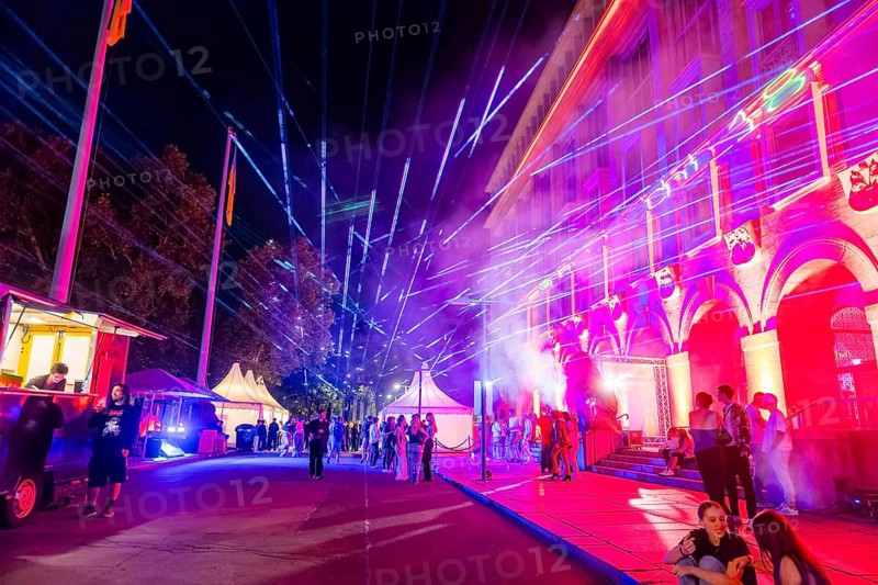 On 18 September 2024, the @Nachtschicht started again at 9 pm in Dresden City Hall. Dresdeners who turned 18 this year were invited to attend, @Nachtschicht, Dresden, Saxony, Germany, Europe